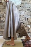 Oscar Asymmetric Hareem Skirt Pant Mocha